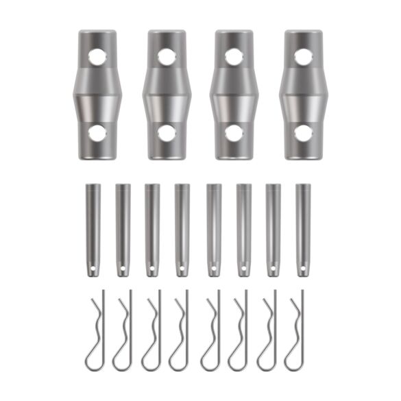 Angle aluminium carré 290 charge lourde 2 directions 90° noir - Contest Stage QUATRO-A01 blk