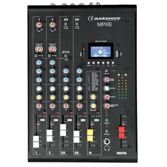 Audiophony MPX6 table de mixage 6 voies