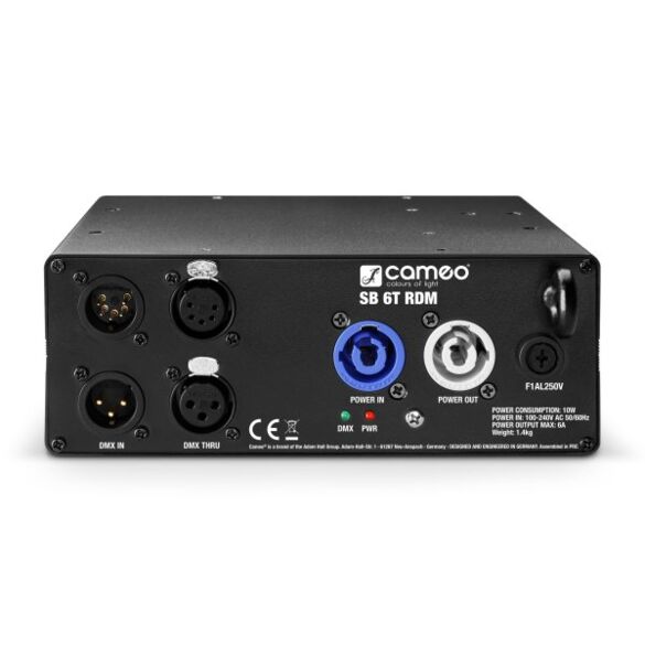 Cameo SB 6 T RDM - Splitter/Booster DMX/RDM 6 canaux (3 et 5 broches)