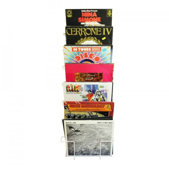SUPPORT MURAL 60 VINYLES BLANC - VWM 60 WH