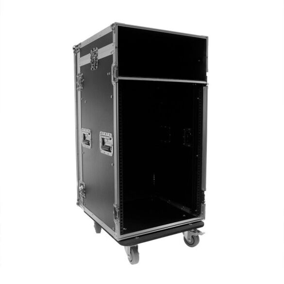 Flight case Mixer/Rack 16U roller