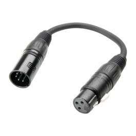 Adaptateur DMX XLR 5 Points mâle vers XLR 3 Points femelle