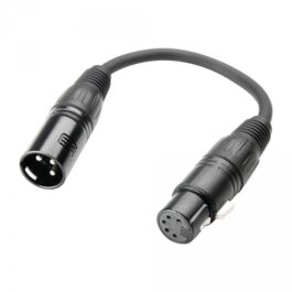 Adaptateur DMX XLR 5 Points femelle vers XLR 3 Points mâle