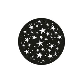 Gobo motif etoiles 1 couleur blanc 54mm