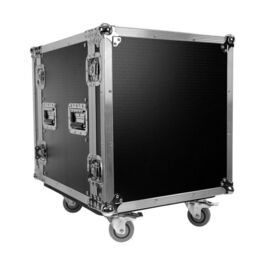 Flight case Rack 12U roller